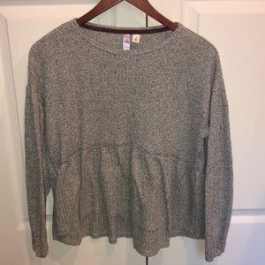 Long Sleeve Light Gray Sweater